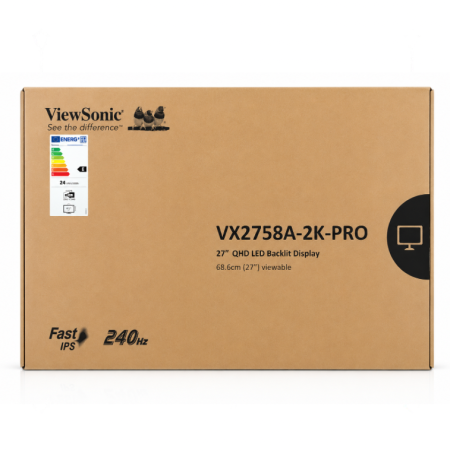 شاشة ألعاب ViewSonic VX2758A-2K-PRO مقاس 27 إنش  QHD 240Hz